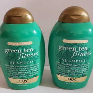 OGX Green Tea Fitness Shampoo 13 fl oz Bundle Set of 2 New